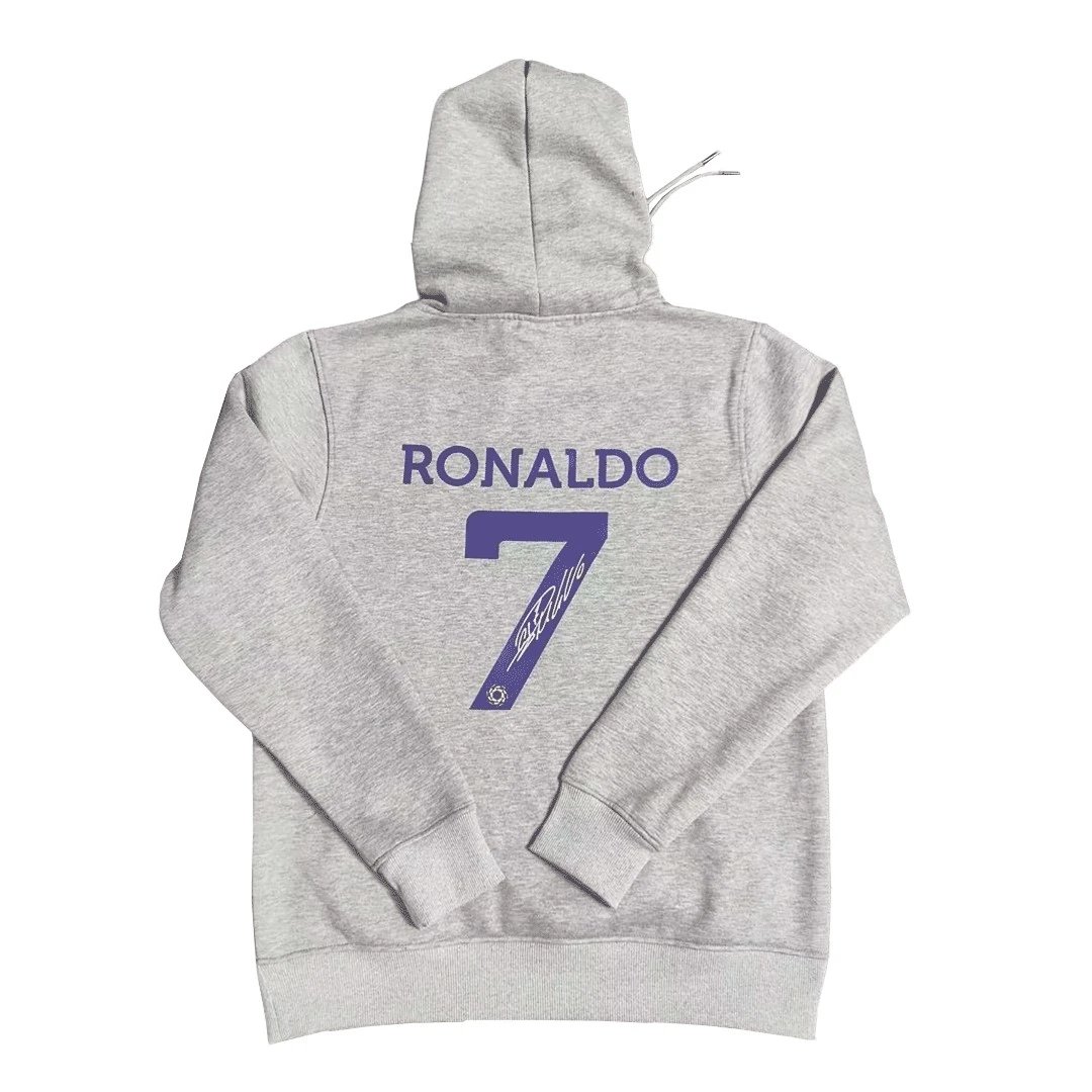 Al Nassr 2022 RONALDO 7 Sweater Hoodie 23 Gray — Photo 2