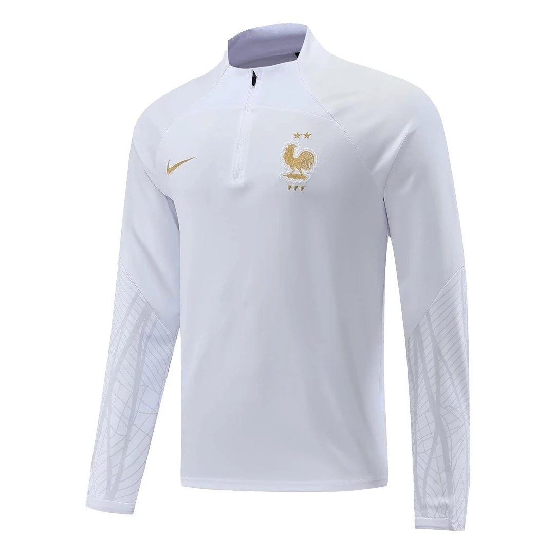 France 1 4 Zip Tracksuit 2022 White — photo 5