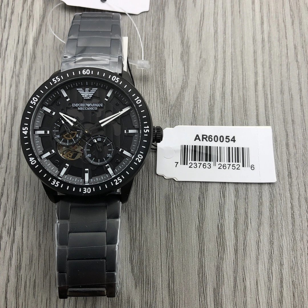 Armani Meccanico AR60054 Mechanical Watch with Black Camouflage Dial