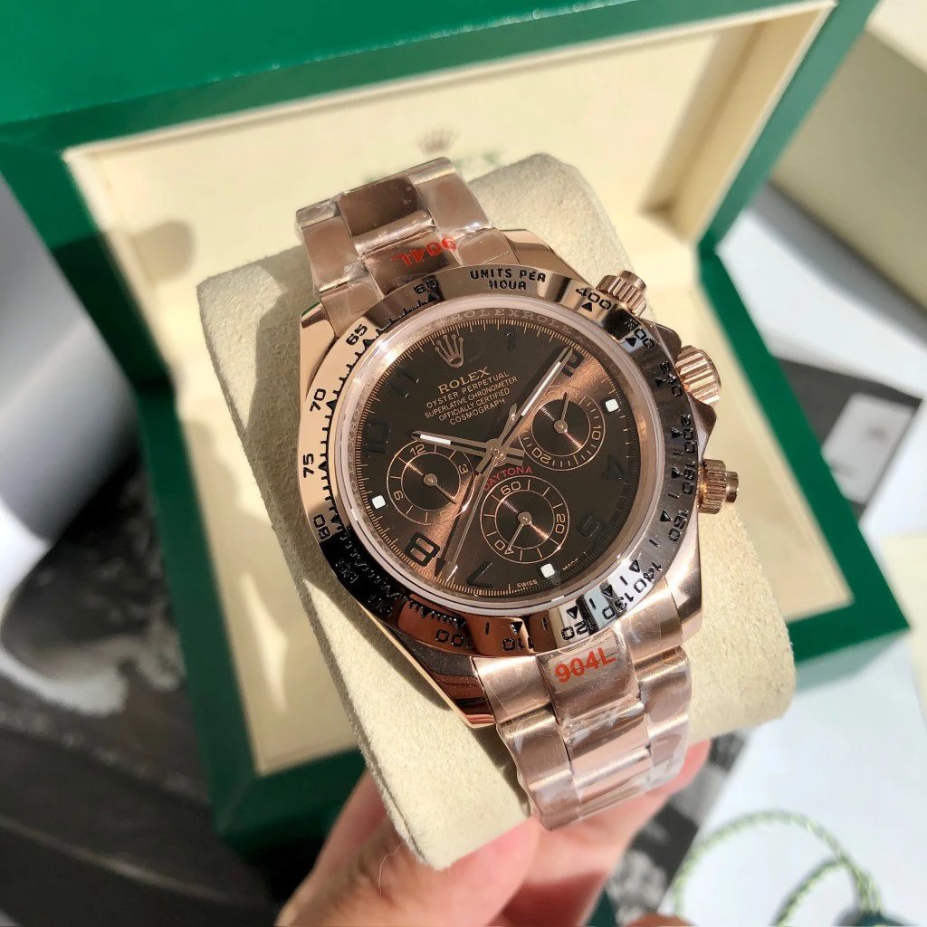 Rolex Daytona chronograaf horloge in rosegoudkleur