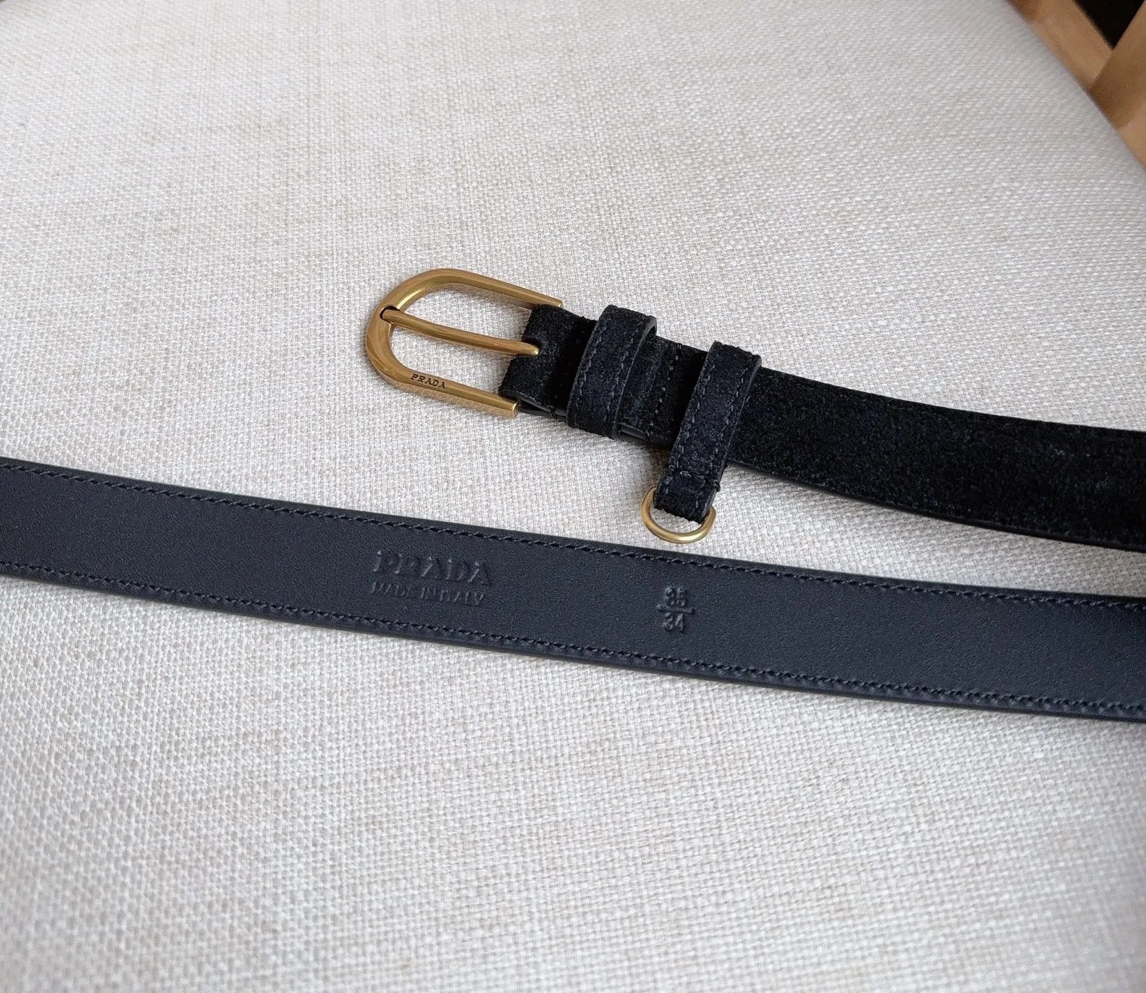Prada Leather Belt Ver.F — Zdjęcie 3
