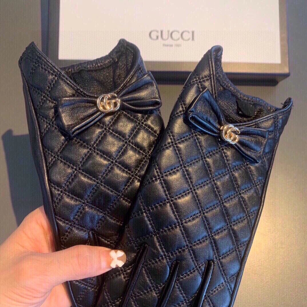 Gucci Lambskin Cashmere Gloves Ver.G — Photo 9
