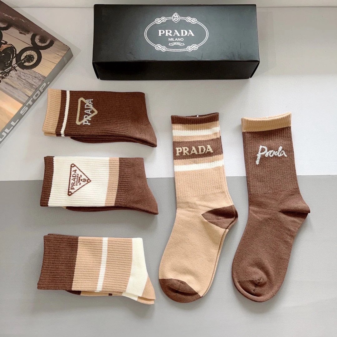 Prada Knee-High Cotton Socks — QC