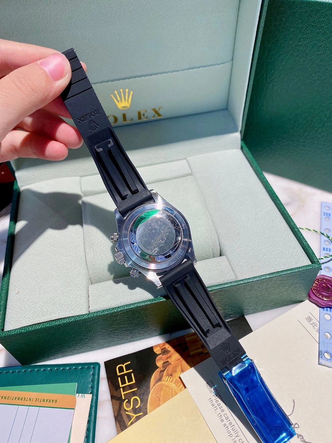 Rolex Daytona Black Diamond Automatic Watch — photo 6