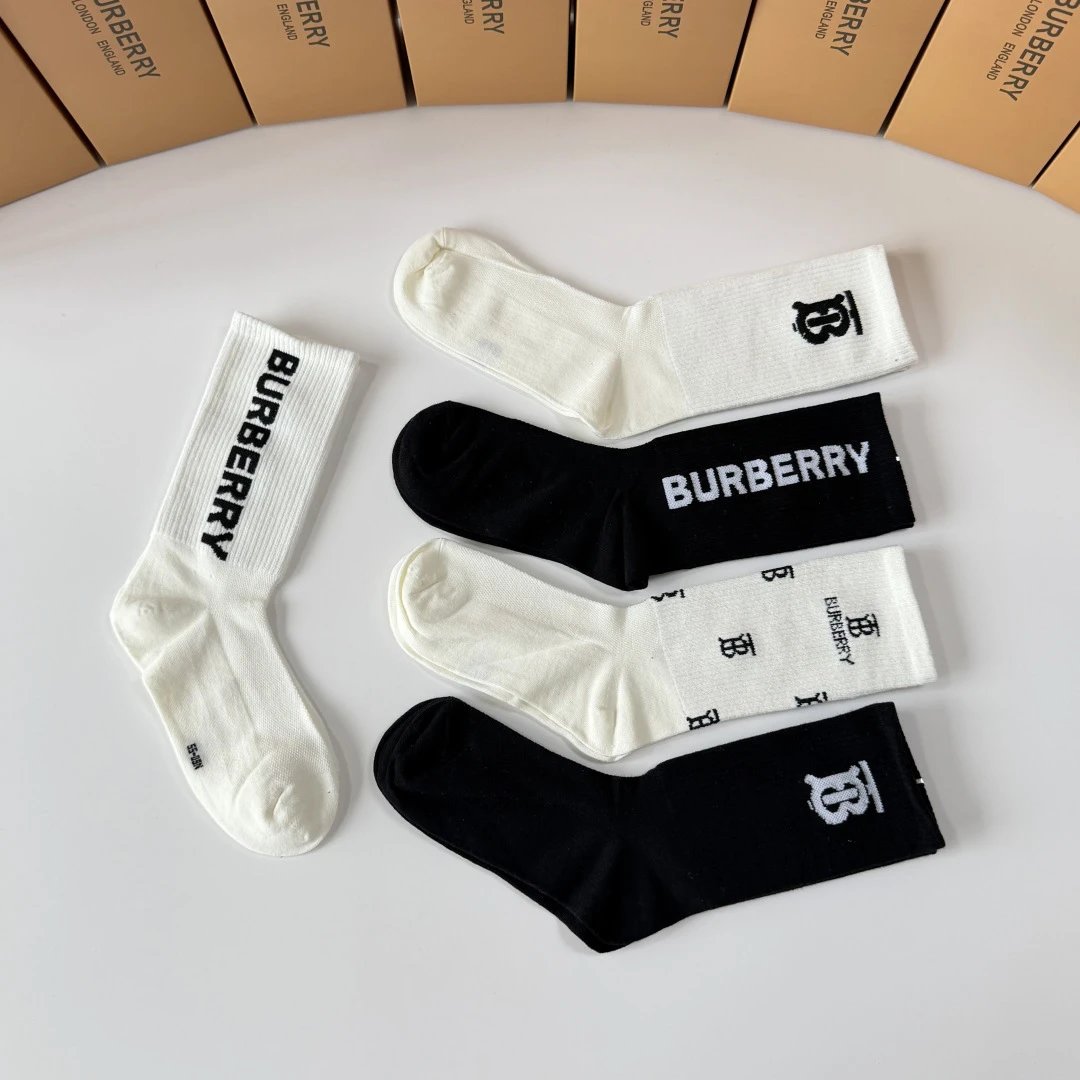 Burberry Knee-High Socks Ver.A — Zdjęcie 5