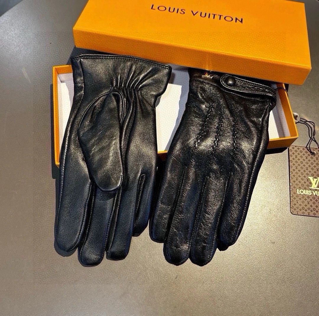 Louis Vuitton Lambskin Cashmere Gloves Ver.A — Photo 5