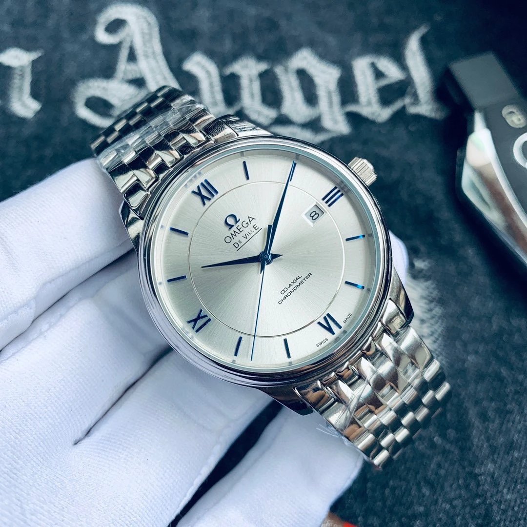 Omega De Ville Leather Automatic Watch 39.5mm — photo 3