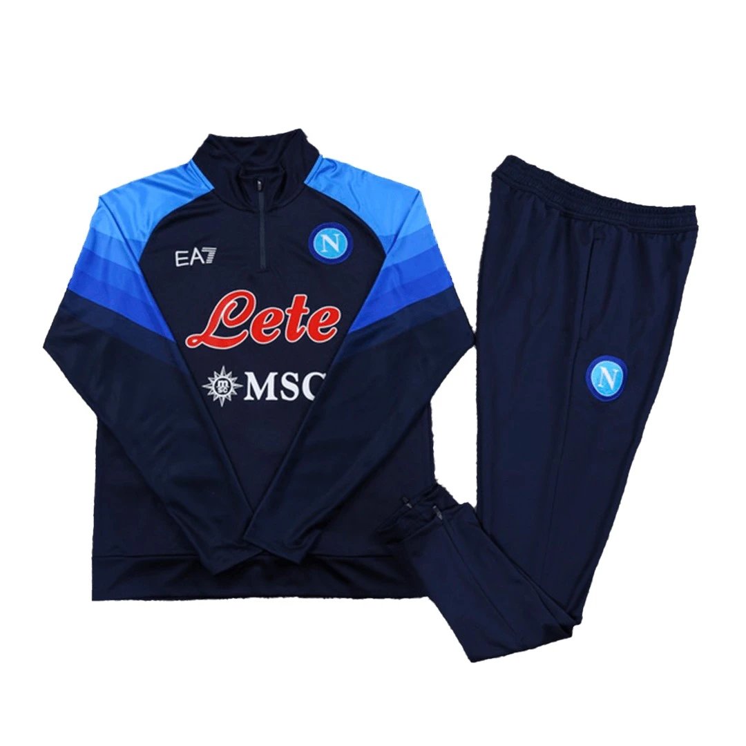 Napoli 2022 1 4 Zip Tracksuit 23 Blue — Photo 13