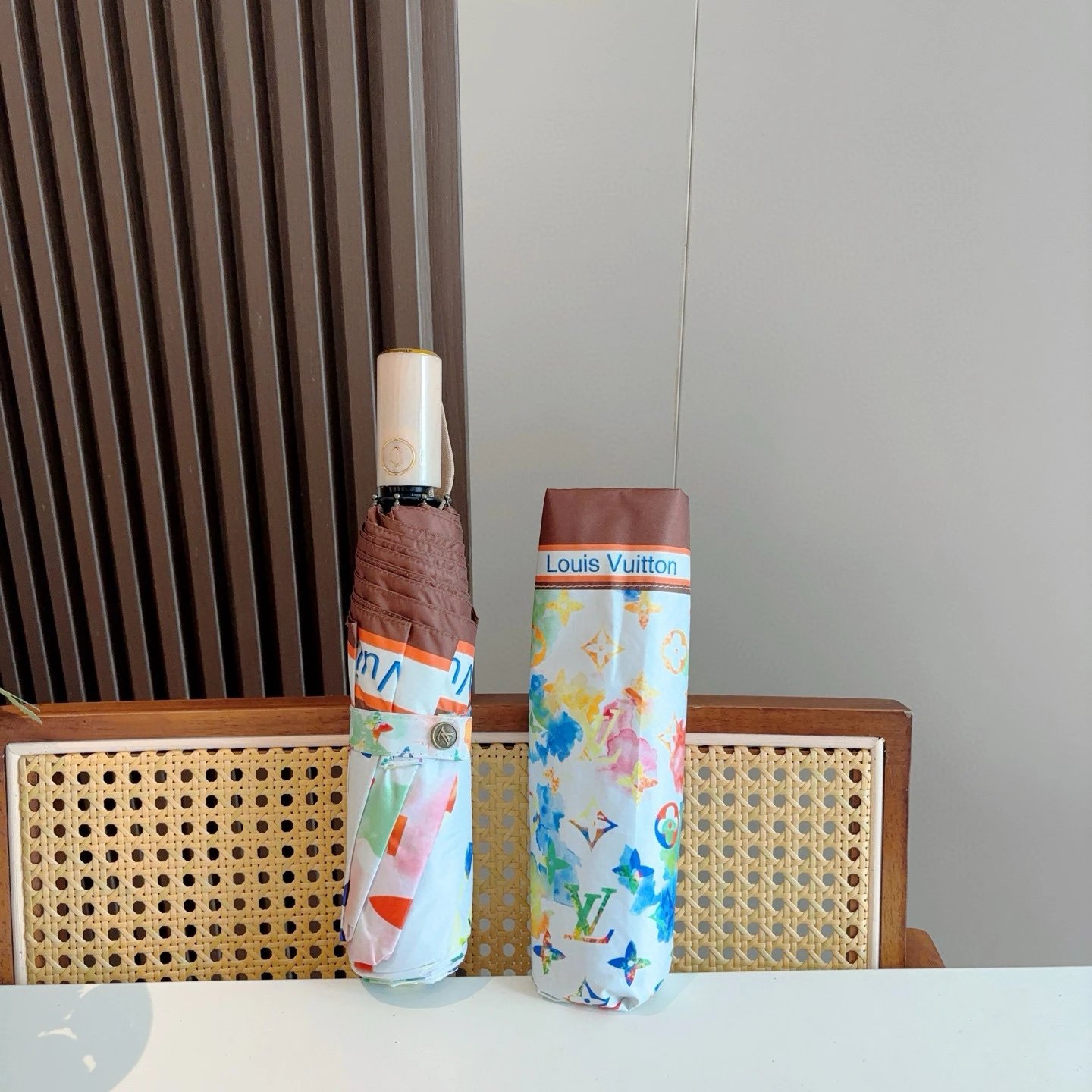 Louis Vuitton UV Protection Folding Umbrella Ver.F — QC