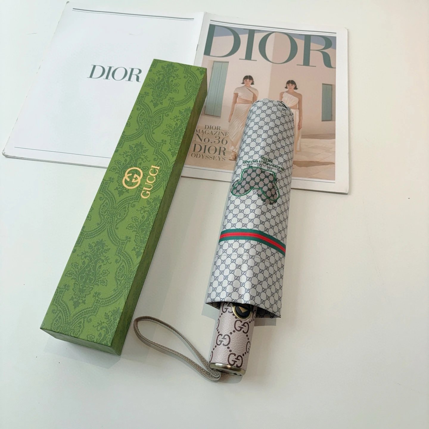 Gucci UV Protection Folding Umbrella Ver.E — Zdjęcie 2