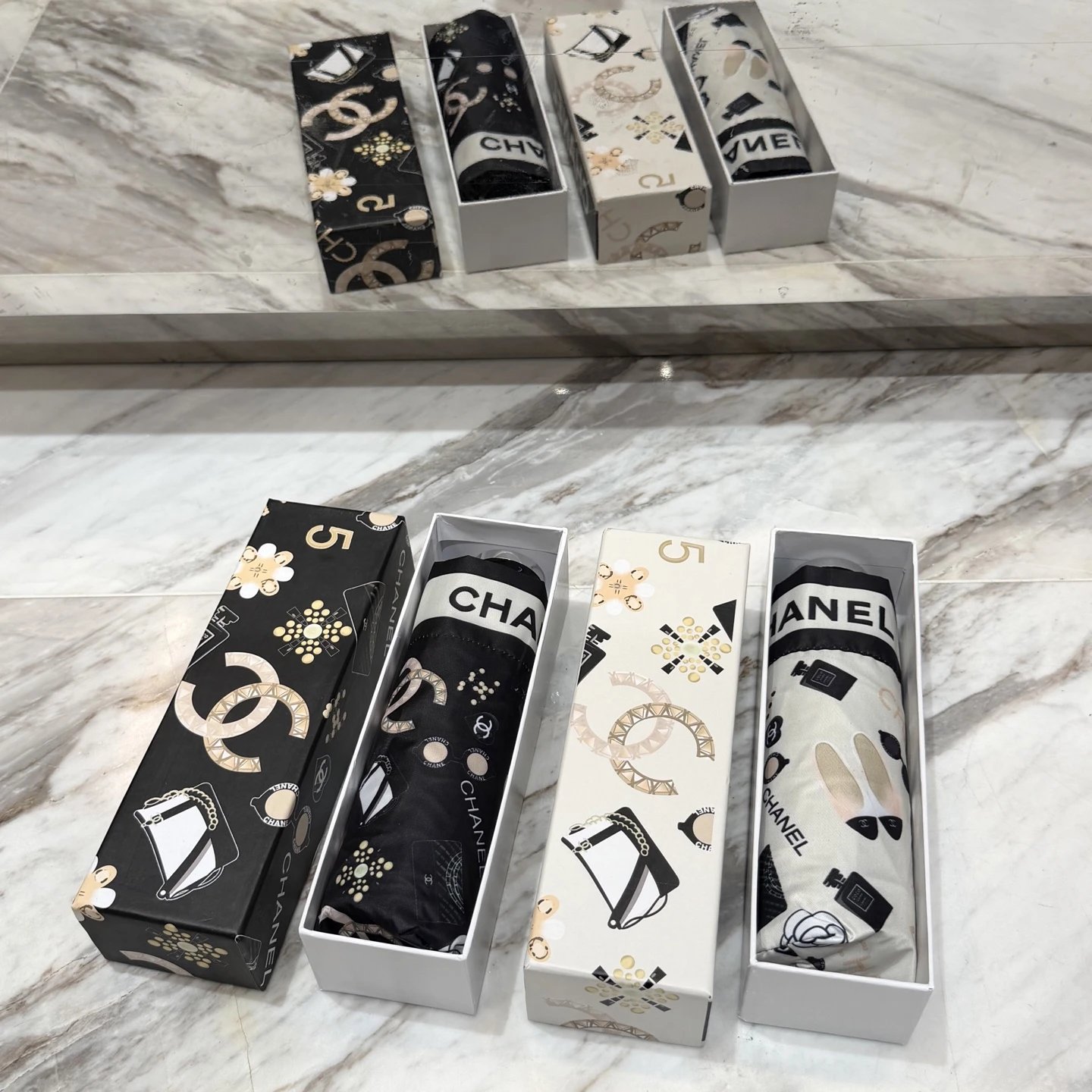 Chanel UV Protection Folding Umbrella Ver.F — Zdjęcie 9