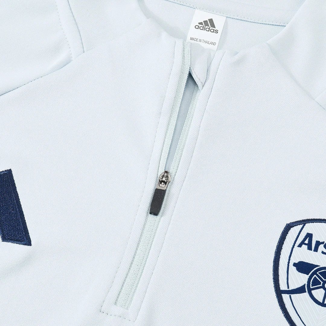 Arsenal 2025 1 4 Zip Tracksuit 26 Kids White — Zdjęcie 7