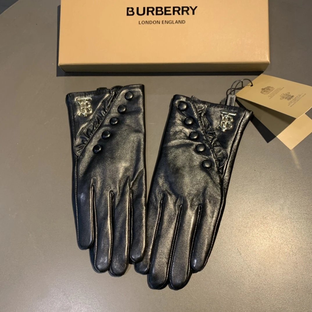 Burberry Lambskin Thermal Gloves Ver.D — QC