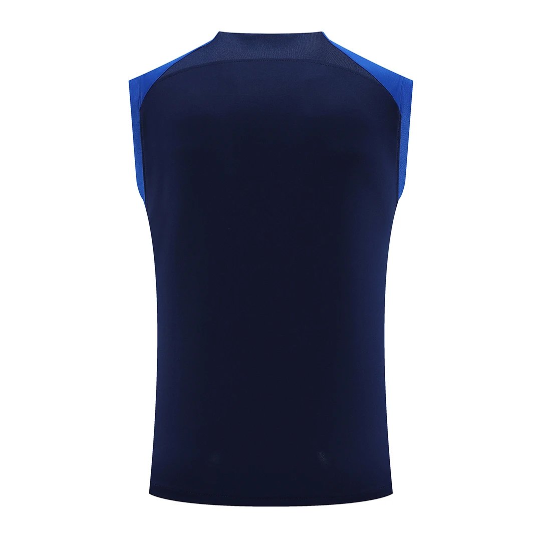Al Nassr 2023 Pre Match Sleeveless Top 24 Blue Black Jersey — Zdjęcie 3