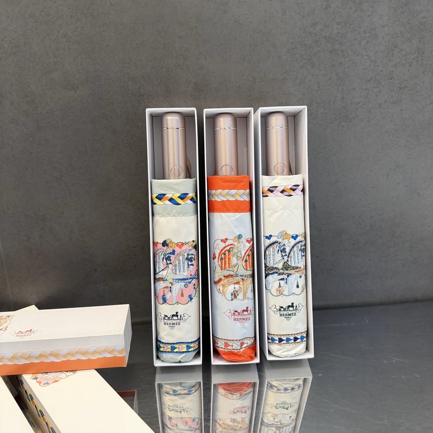 Hermes UV Protection Folding Umbrella Ver.A — Photo 9