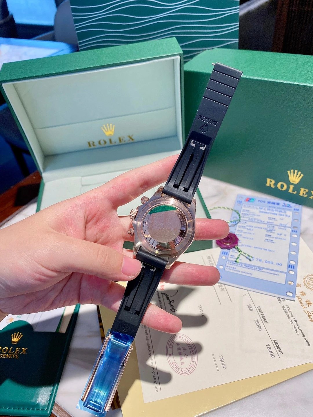 Rolex Daytona Rose Gold Automatic Watch — QC