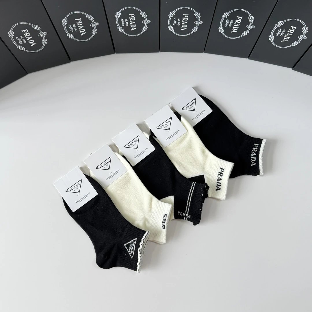 Prada Quarter Socks 5-Pair Box Ver.A — photo 8