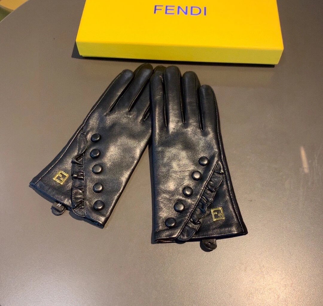Fendi Lambskin Touchscreen Gloves Ver.F — QC