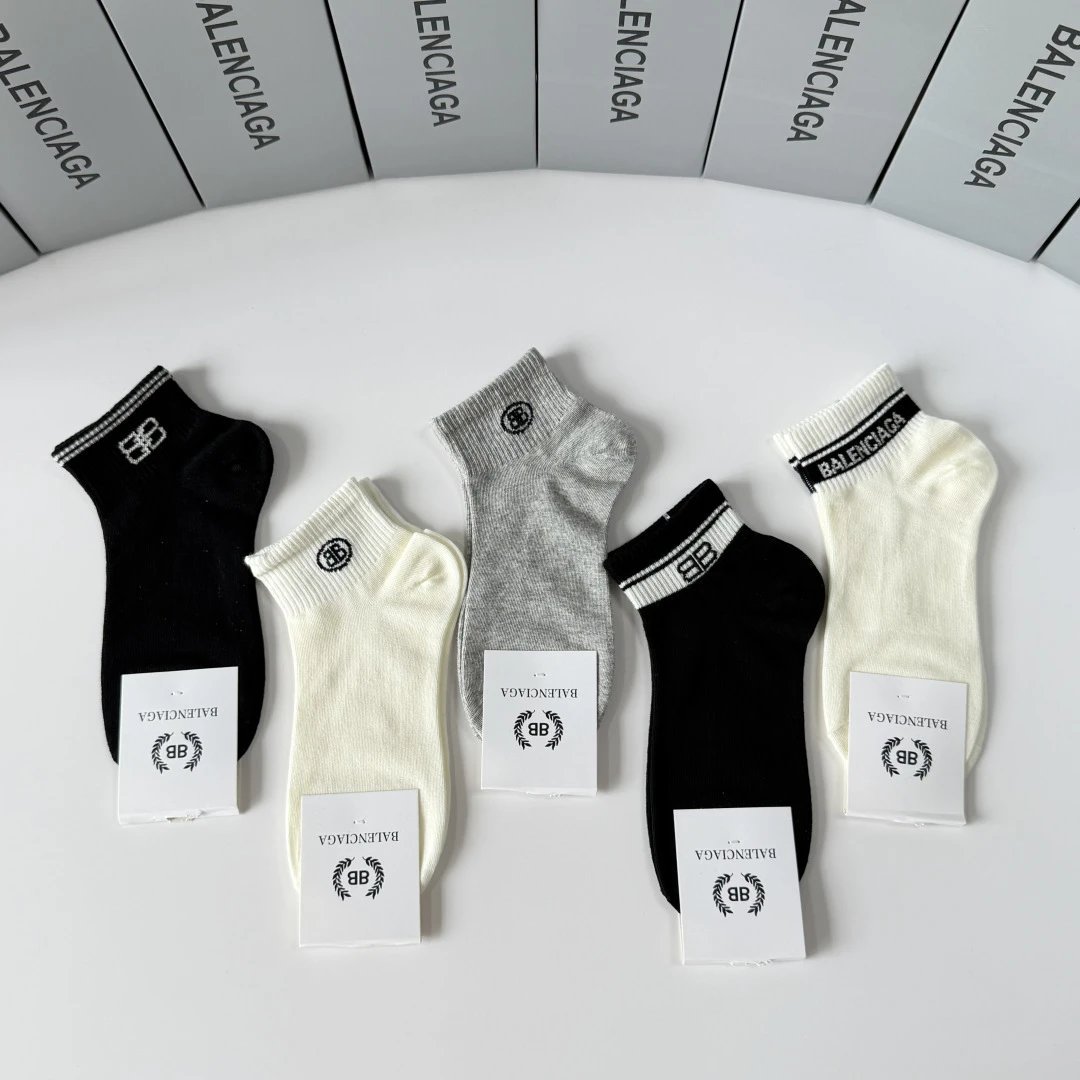 Balenciaga Quarter Socks 5-Pair Box Ver.B — Photo 2