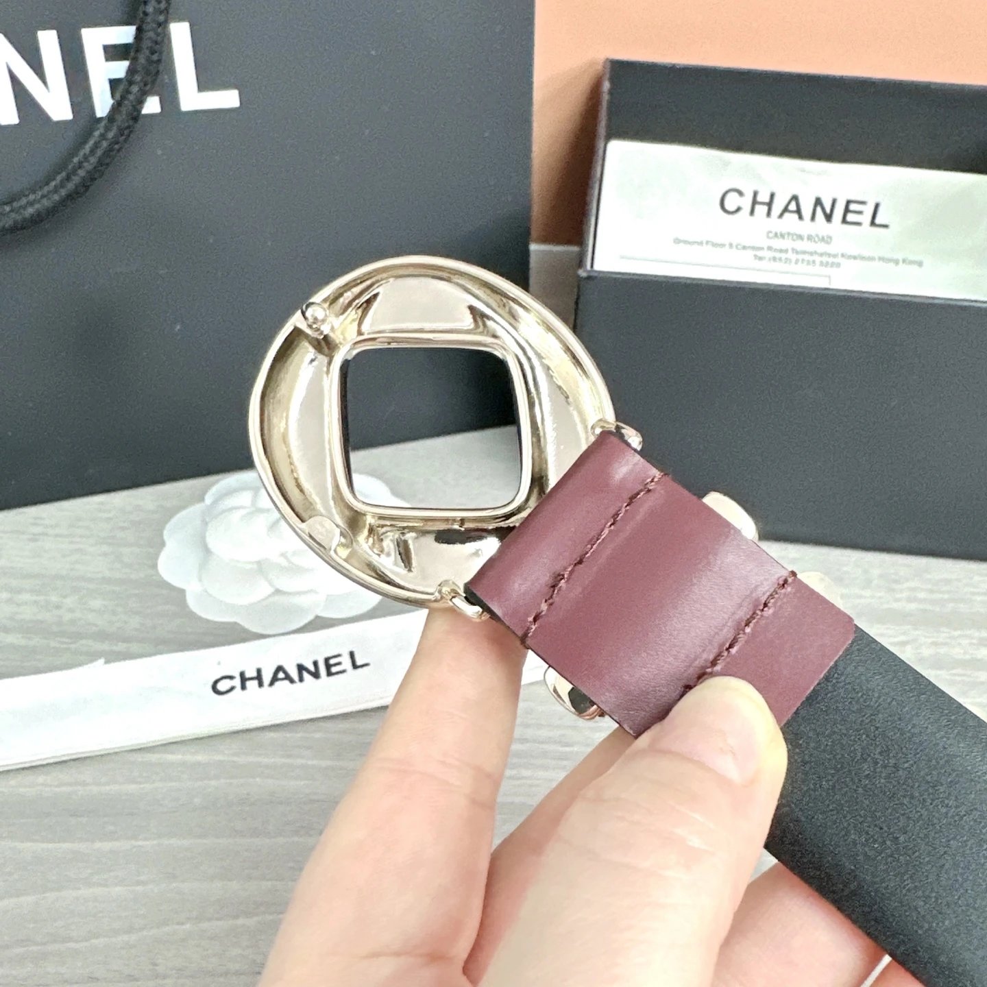 Chanel Leather Reversible Belt Ver.D — photo 9