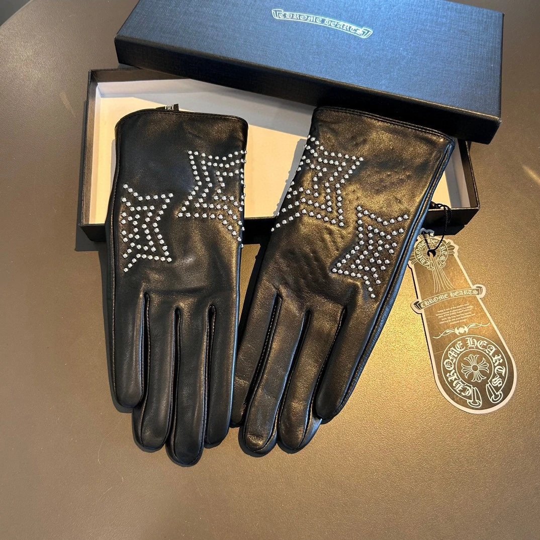 Chrome Hearts Lambskin Cashmere Gloves Ver.C — Zdjęcie 9