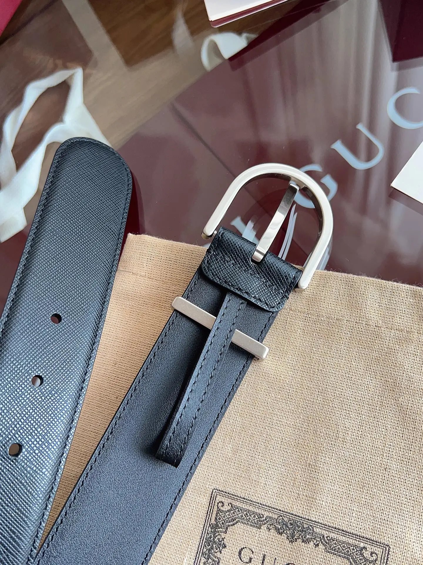 Gucci Leather Belt Ver.E — Photo 3