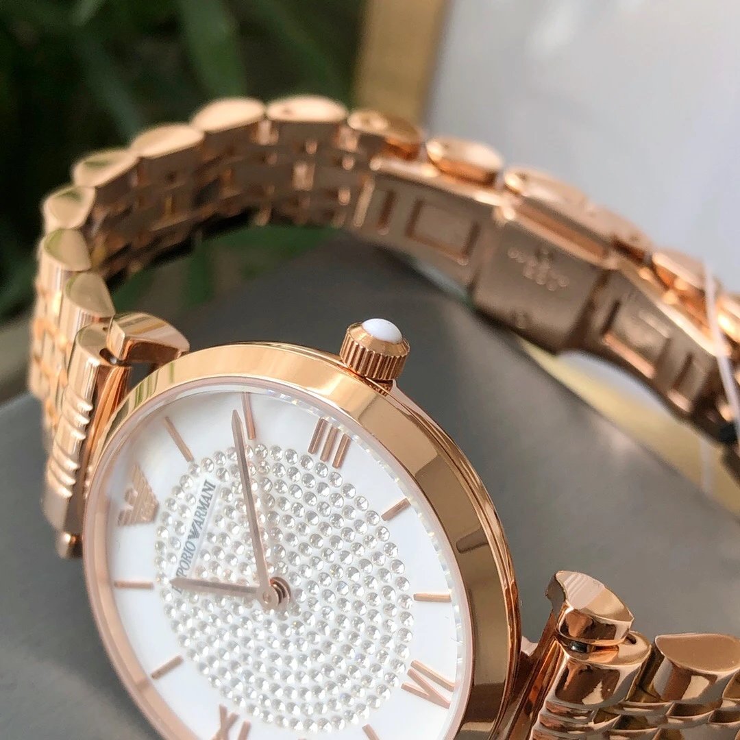 Armani AR11244 Rose Gold Quartz Ladies Watch 32mm Ver.B — photo 9