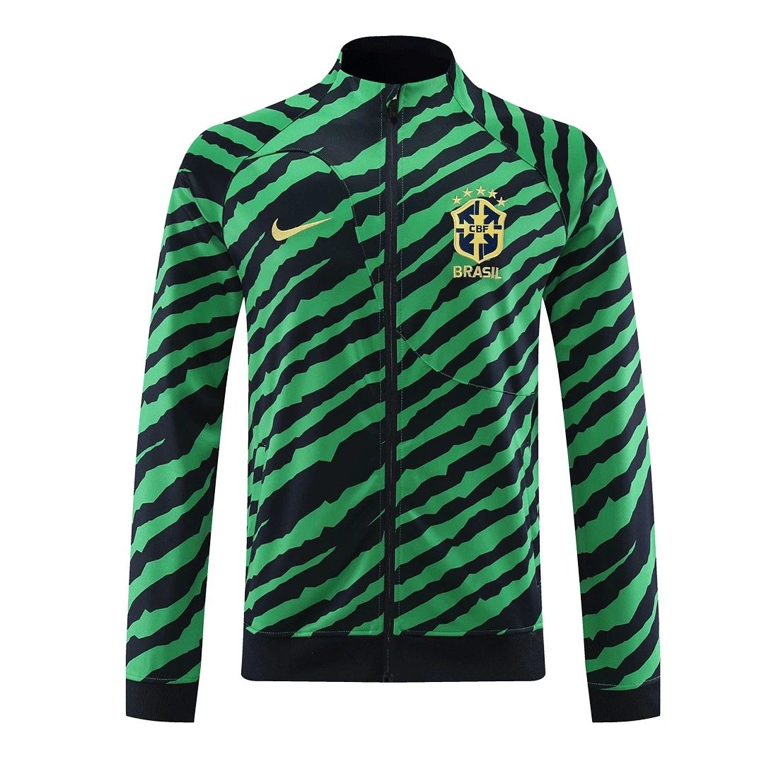 Brazil 2022 Jacket Tracksuit Green Black — QC