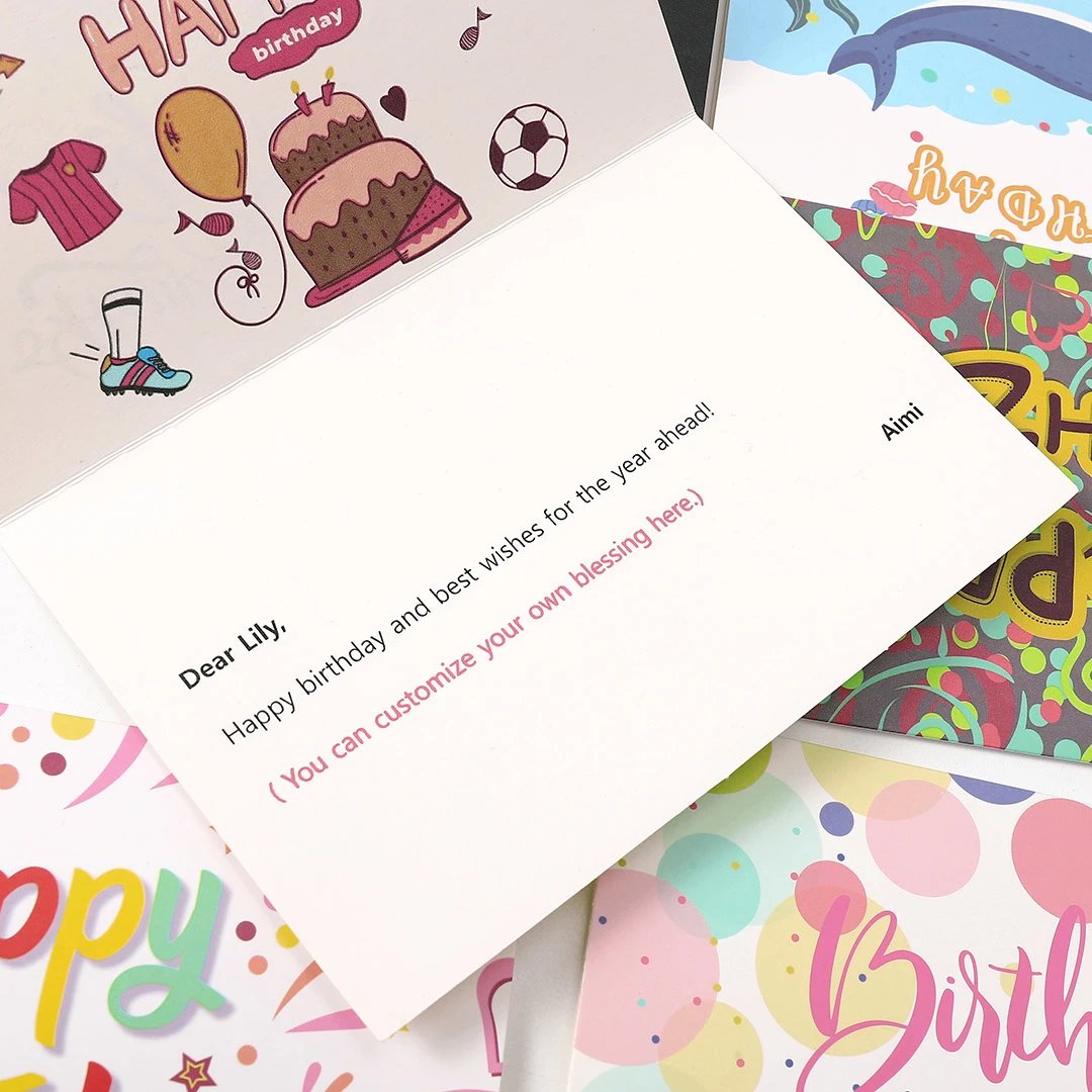 1 Pcs Random Style Personalized Birthday Greeting Card — photo 3