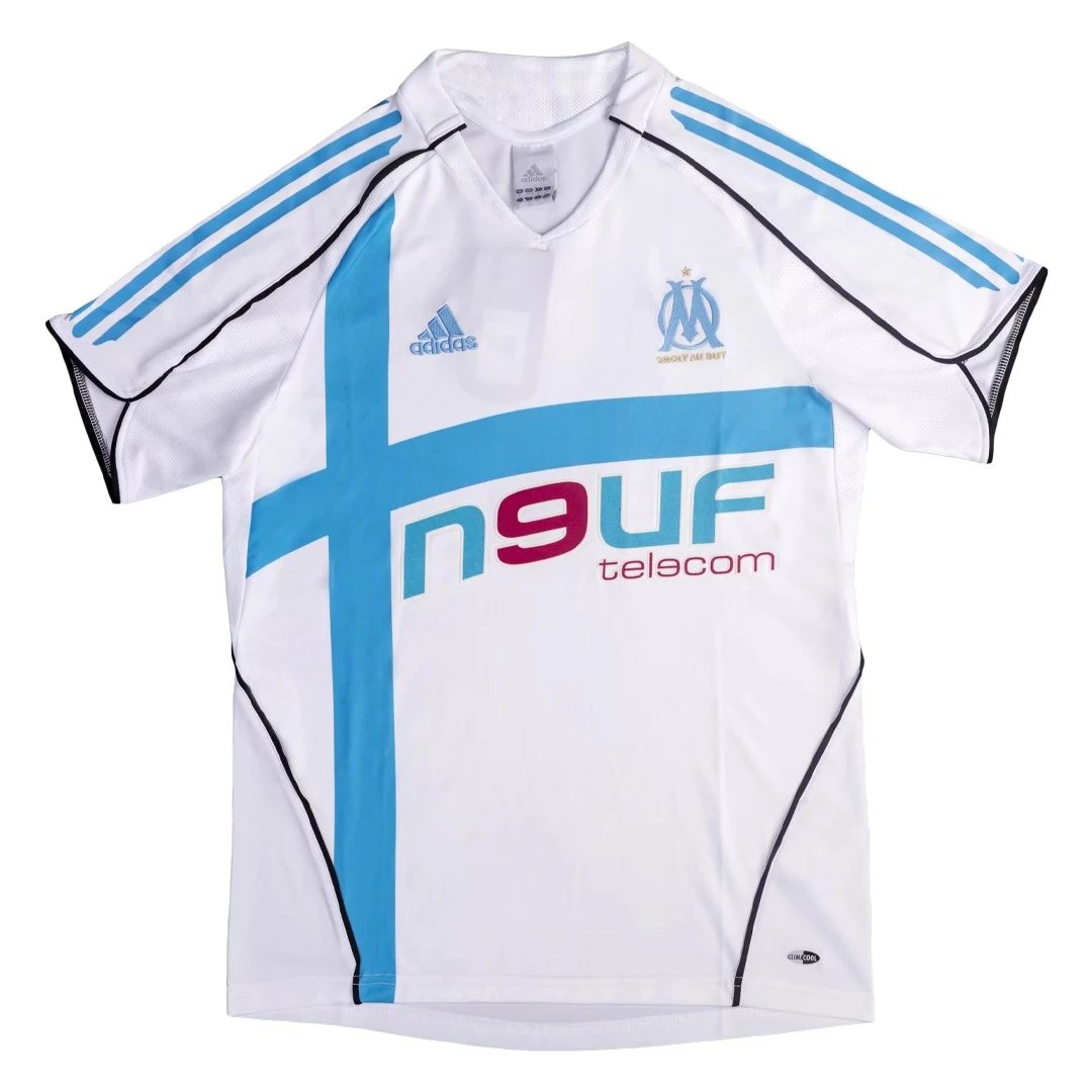 Marseille 2005/06 Olympique Retro Home Jersey — Zdjęcie 4