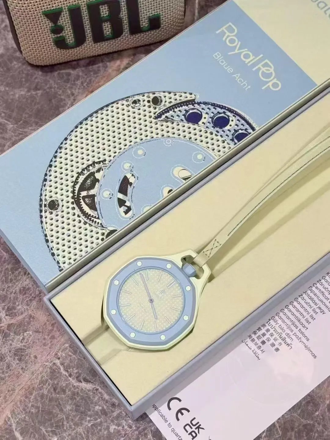 Octagonal Bezel Pendant Watch with Strap
