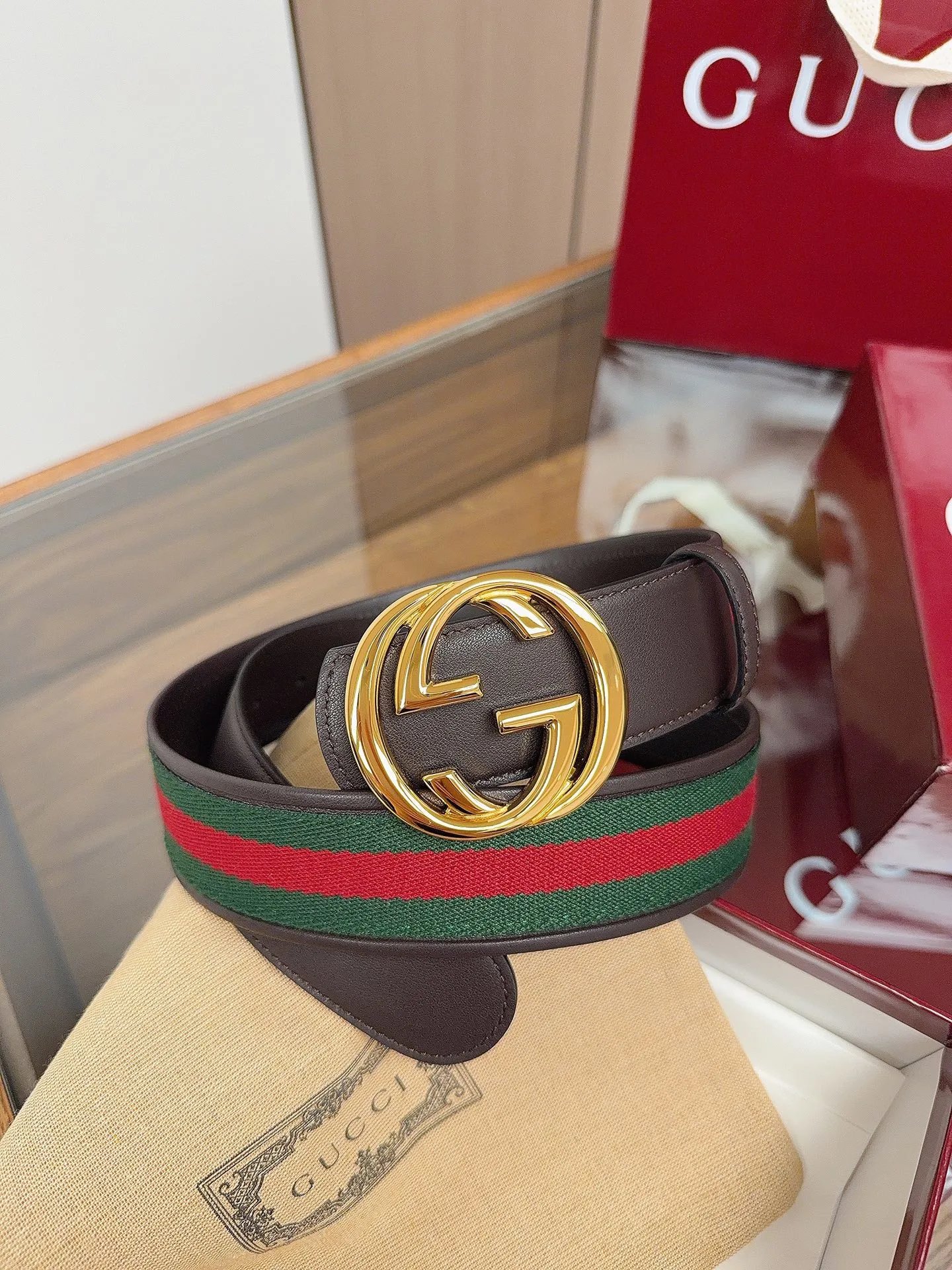 Gucci Leather Belt Ver.B — Zdjęcie 2