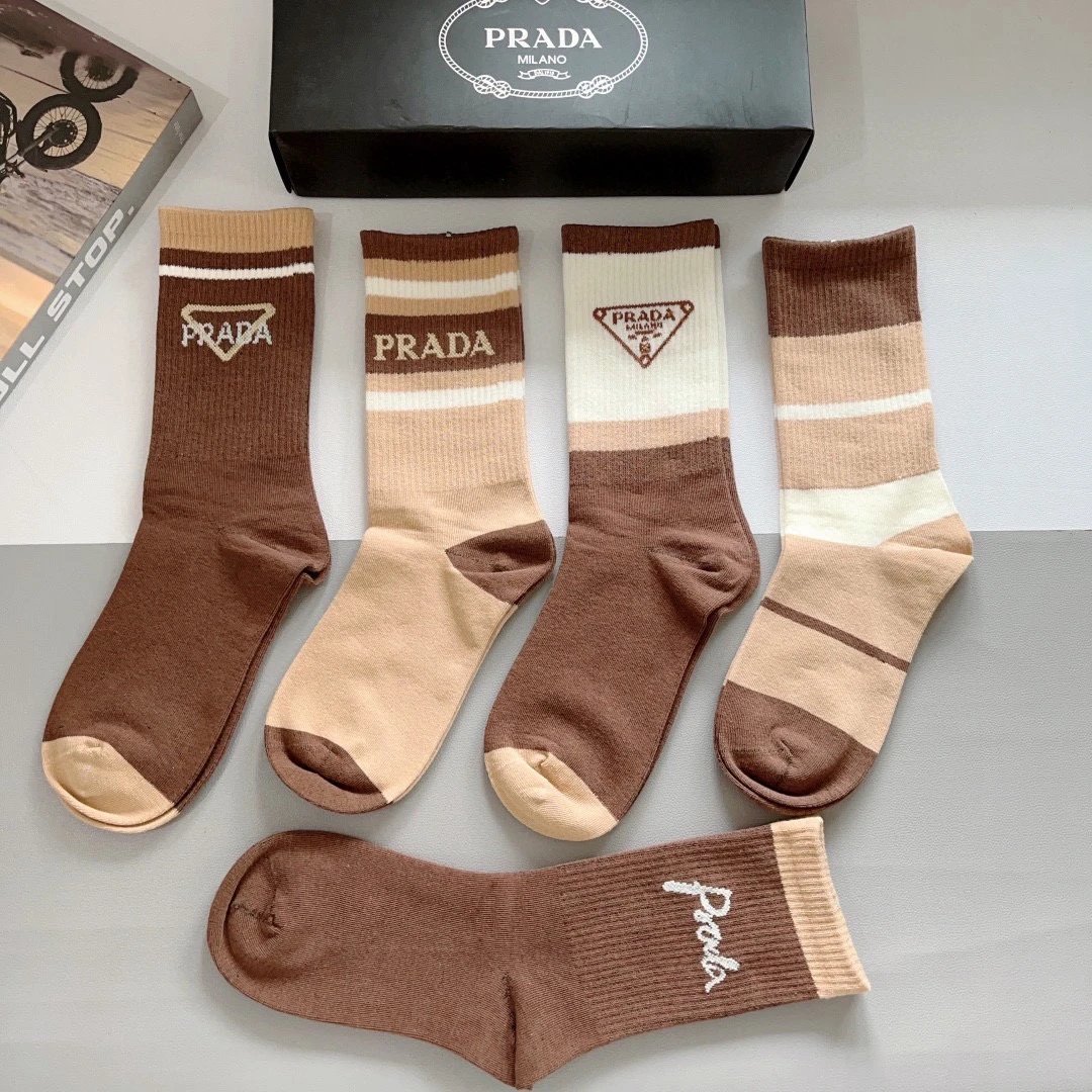 Prada Knee-High Cotton Socks — QC