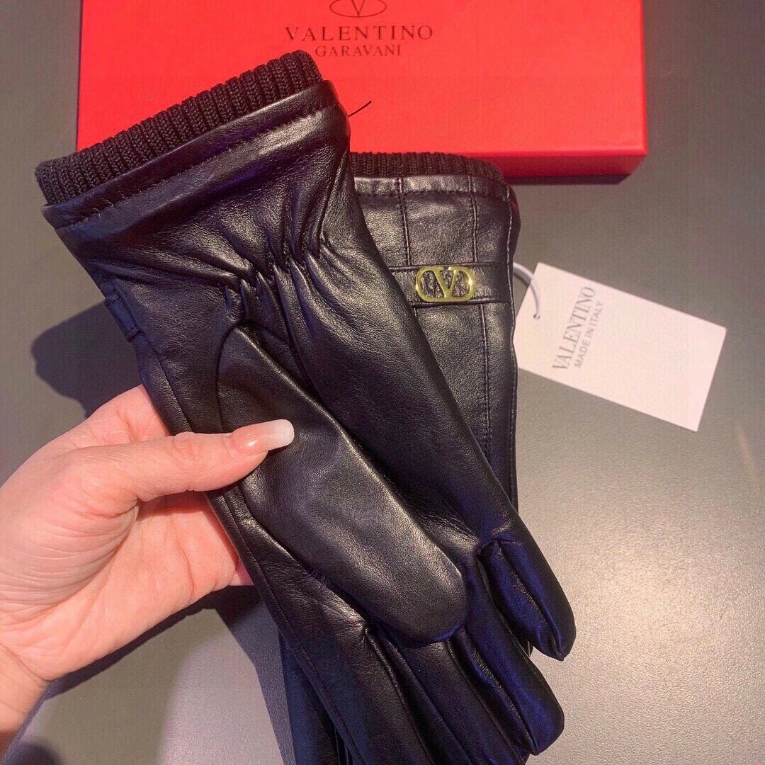 Valentino Lambskin Cashmere Gloves Ver.C — QC