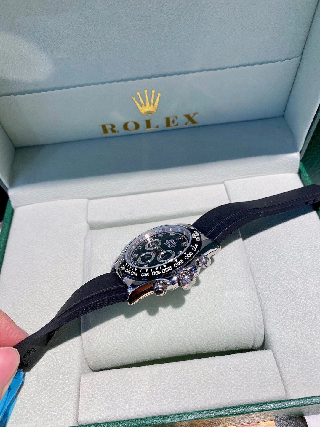 Rolex Daytona Black Diamond Automatic Watch — photo 5