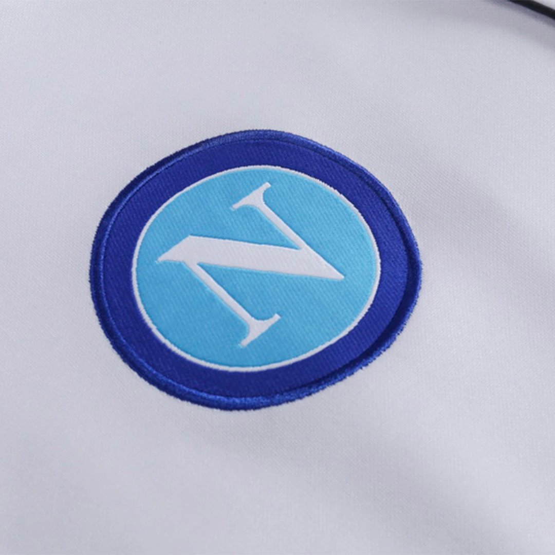 Napoli 1 4 Zip Tracksuit 2023 24 White — photo 11