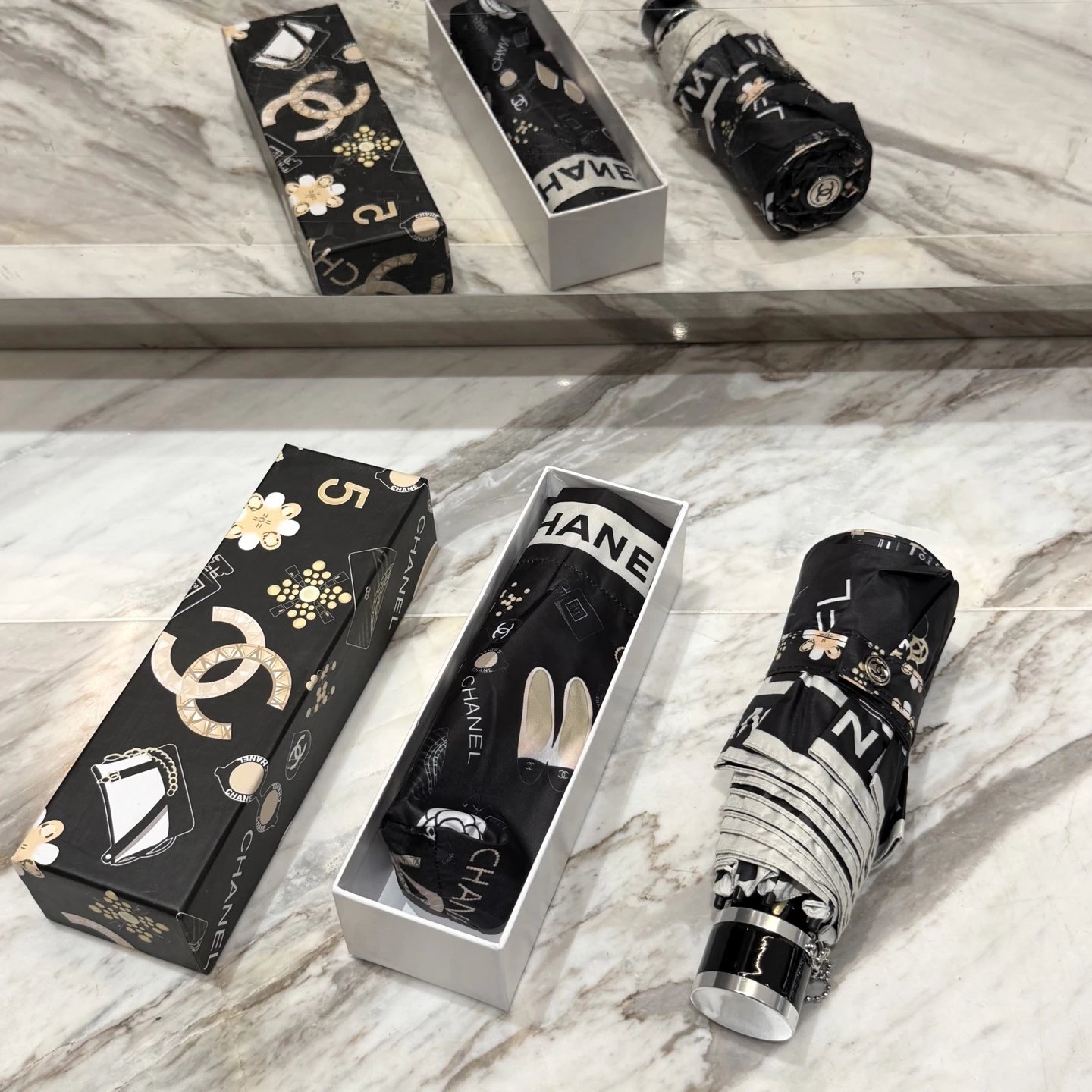Chanel UV Protection Folding Umbrella Ver.F — QC
