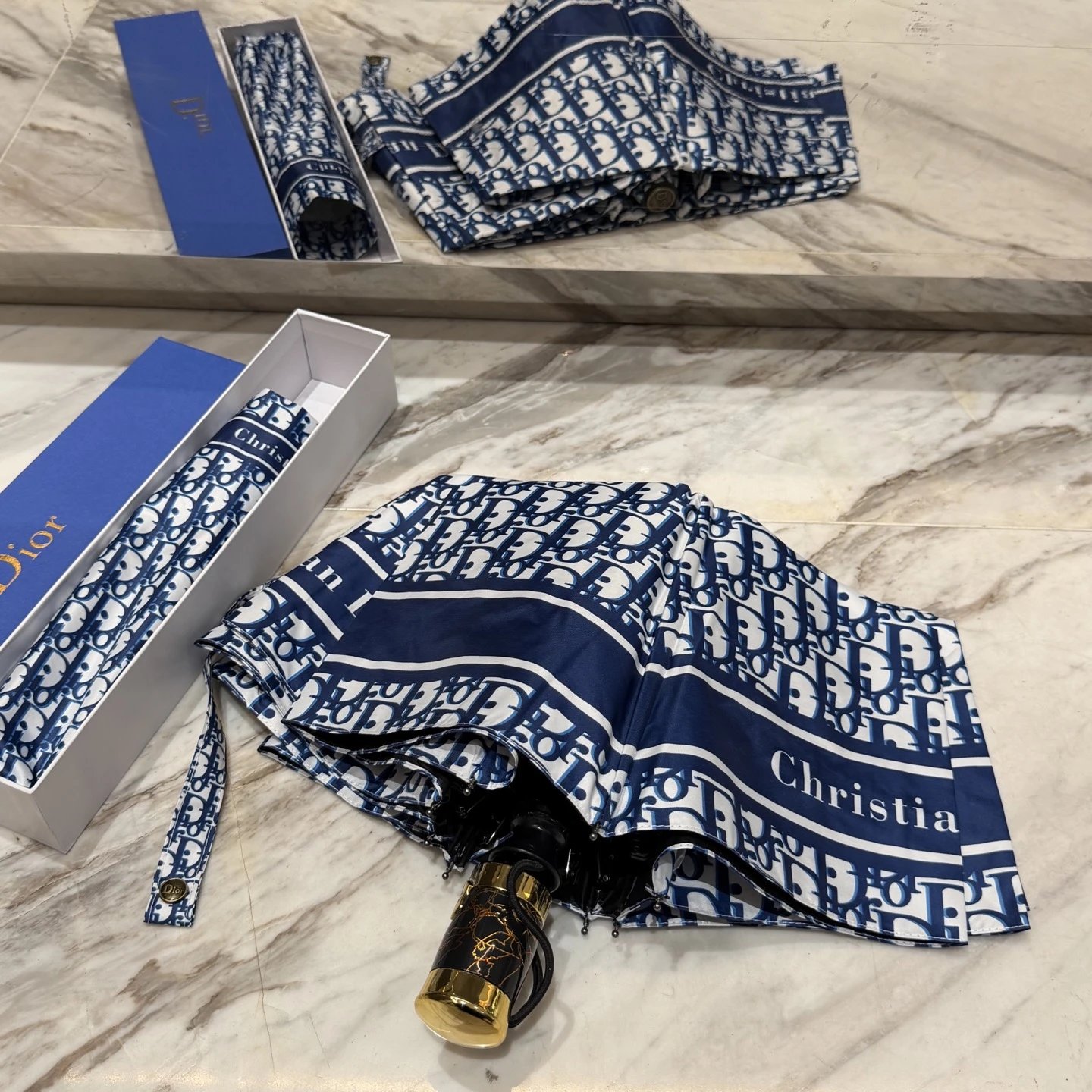 Dior UV Protection Folding Umbrella Ver.E — Zdjęcie 3