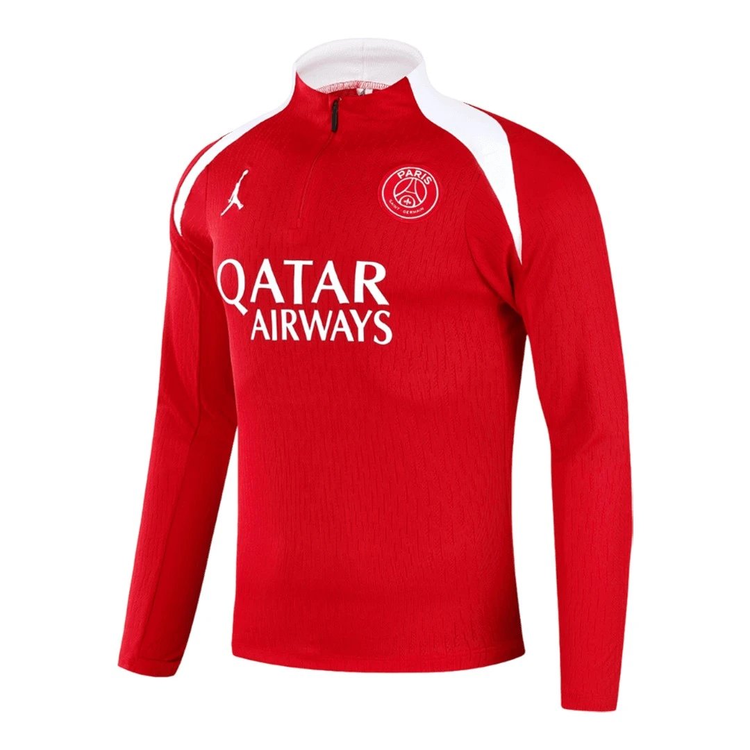 PSG 1 4 Zip Tracksuit 2025 26 Red — photo 3