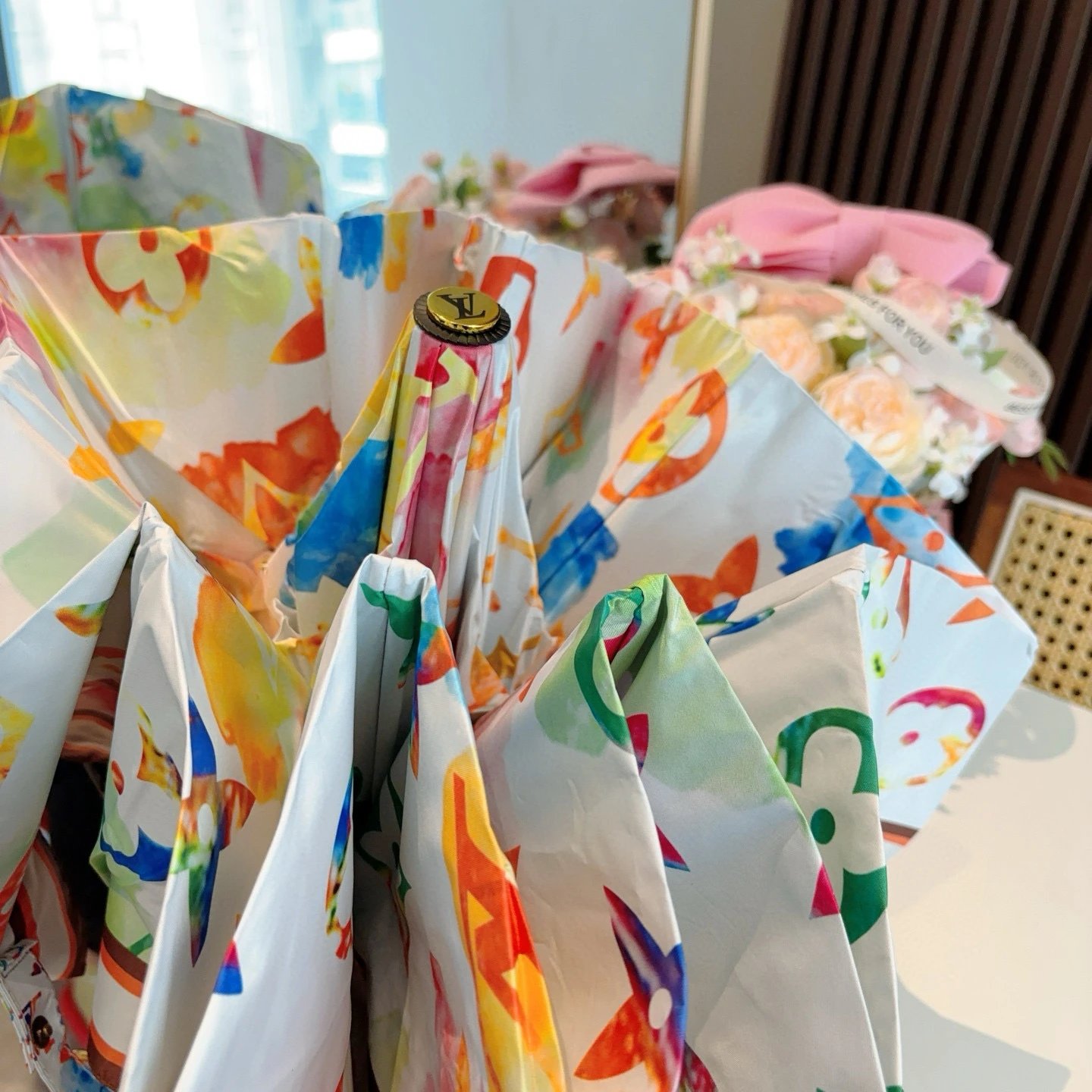 Louis Vuitton UV Protection Folding Umbrella Ver.F — QC