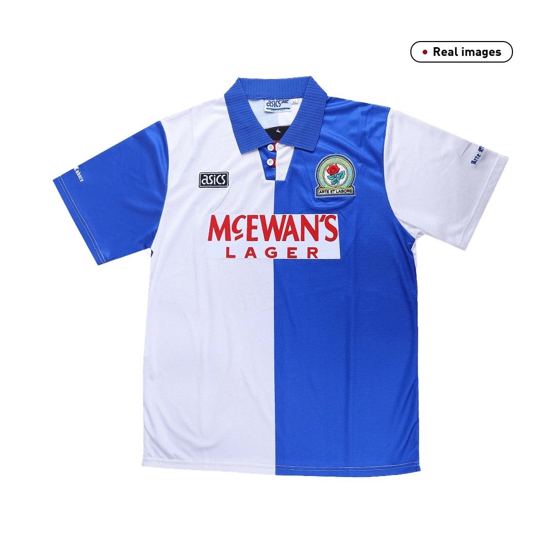 1994/95 Blackburn Rovers By Asics Retro Home Jersey — Photo 2