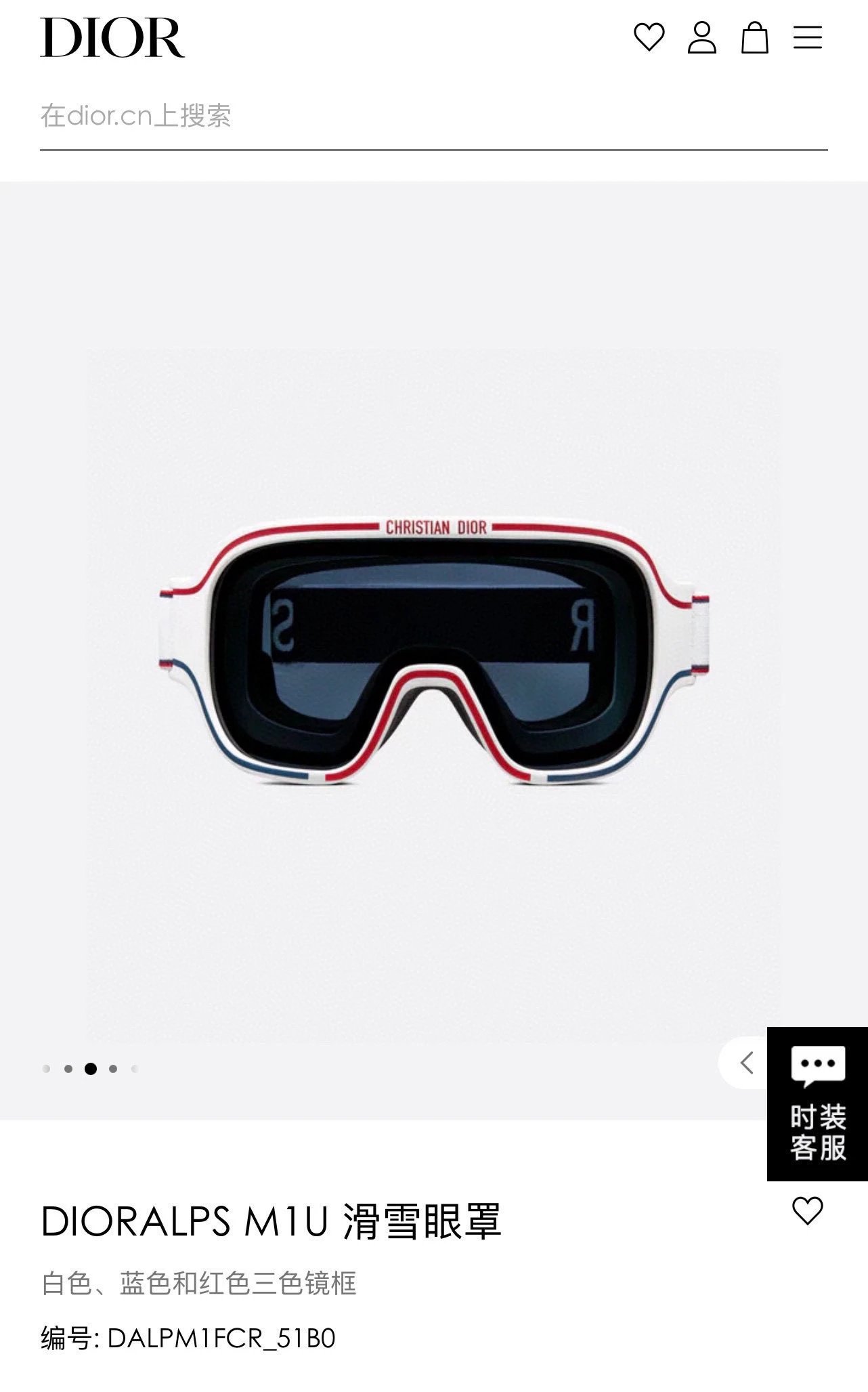 Dior Ski Goggles Ver.A — Zdjęcie 2
