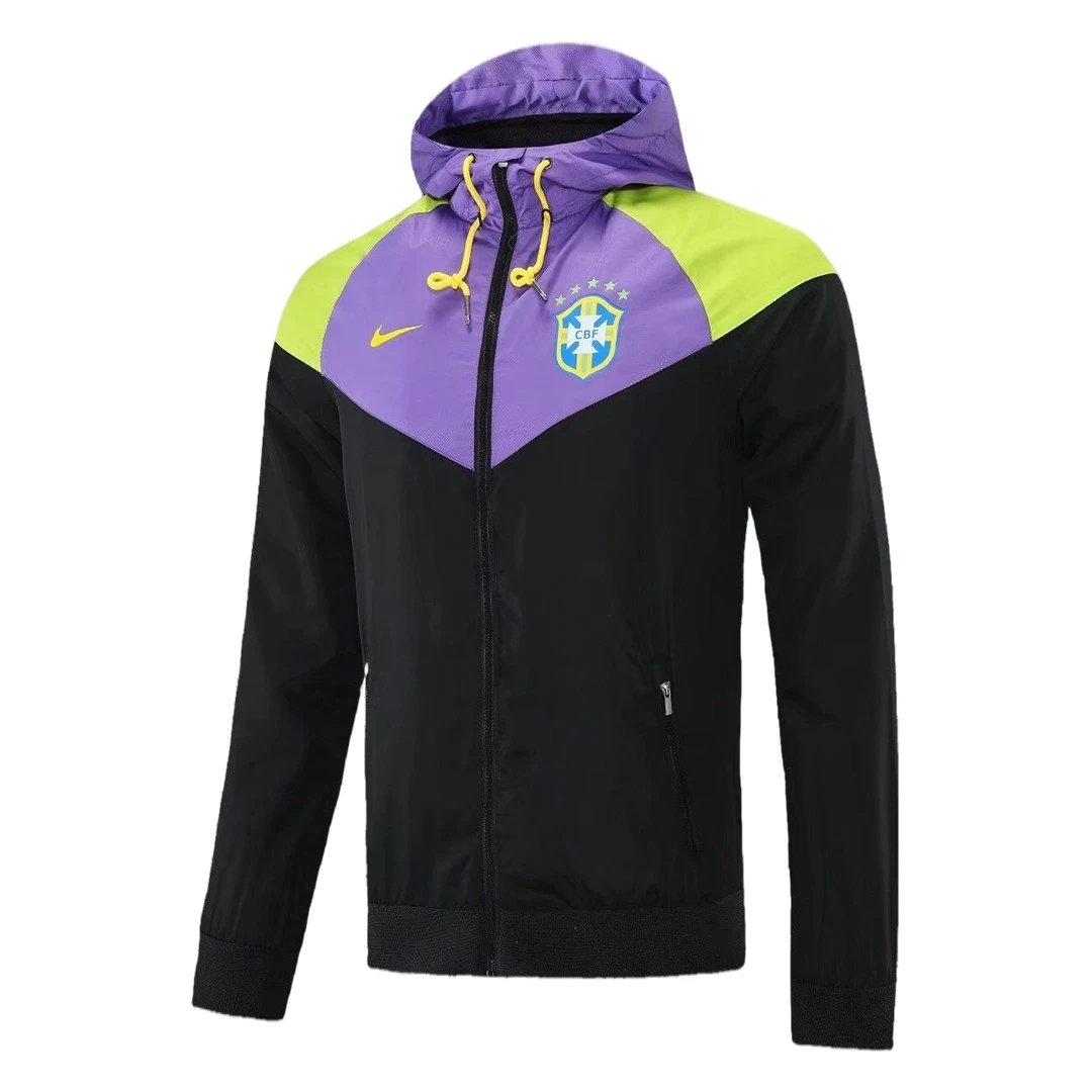 Brazil 2021 Hoodie Hoodie Jacket 22 Black — Zdjęcie 2