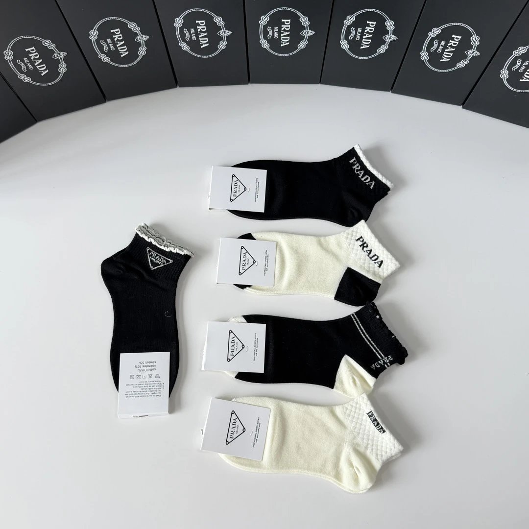 Prada Quarter Socks 5-Pair Box Ver.A — photo 6