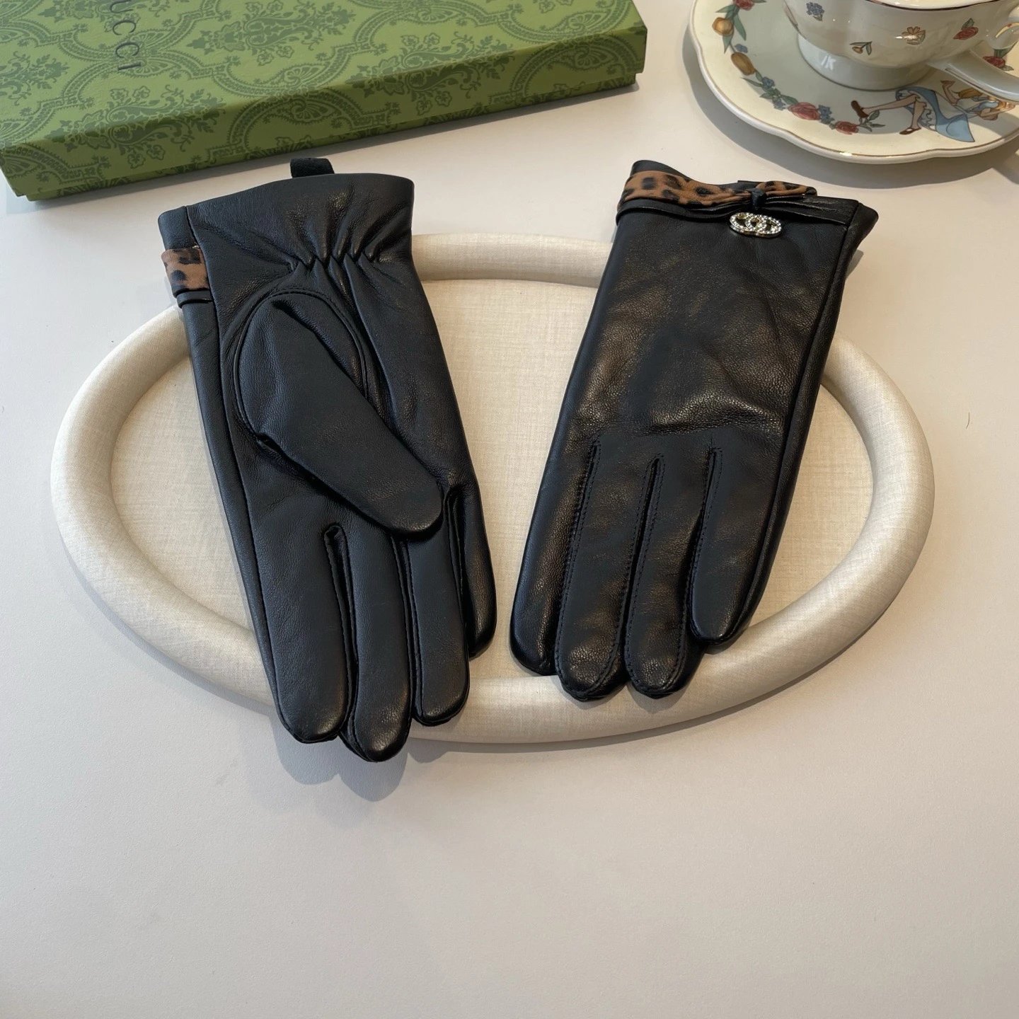 Gucci Lambskin Cashmere Gloves Ver.E — QC