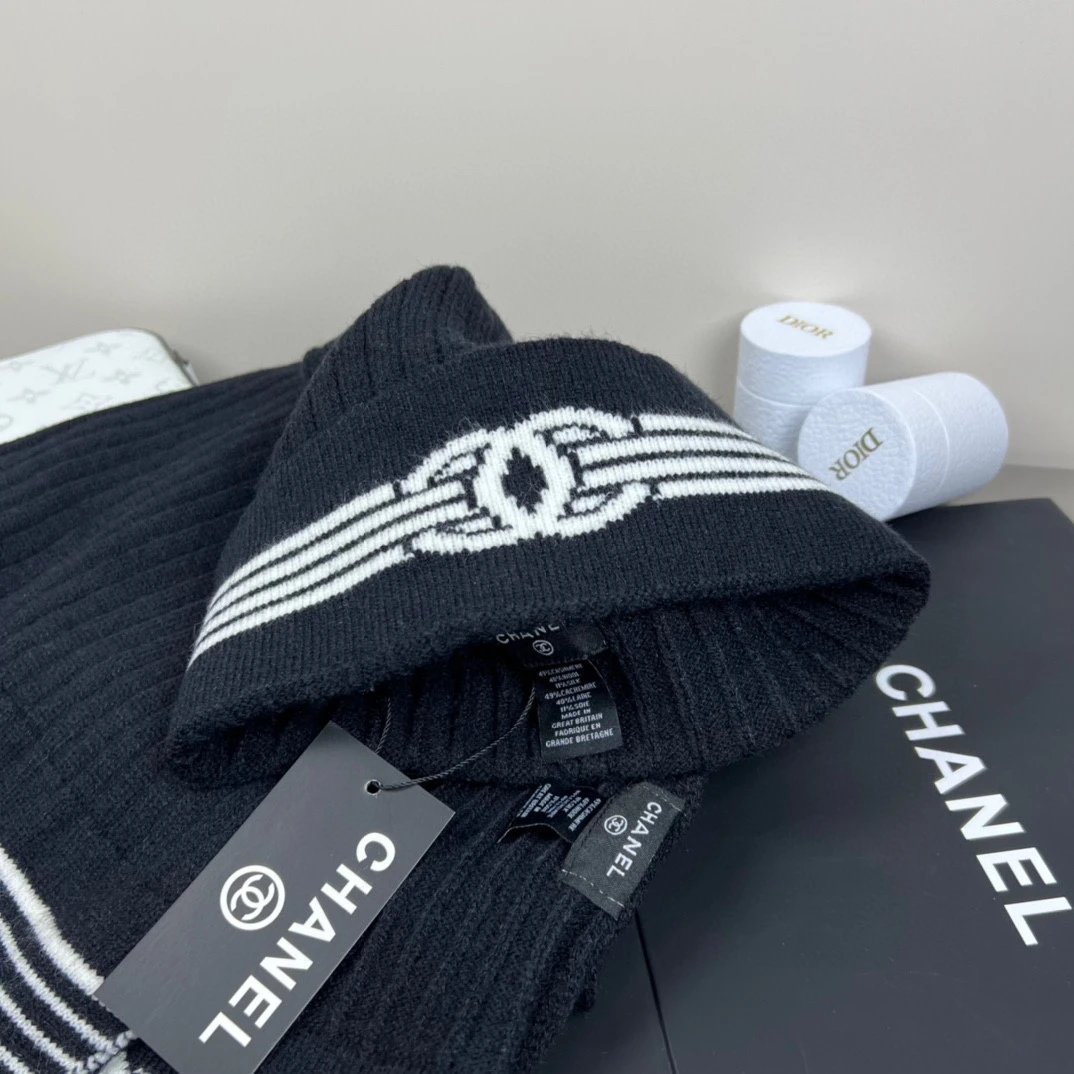 Chanel Scarf & Hat Set Ver.F — QC