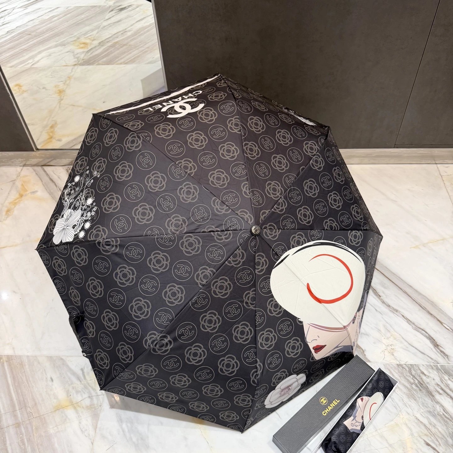 Chanel UV Protection Folding Umbrella Ver.K — Photo 8