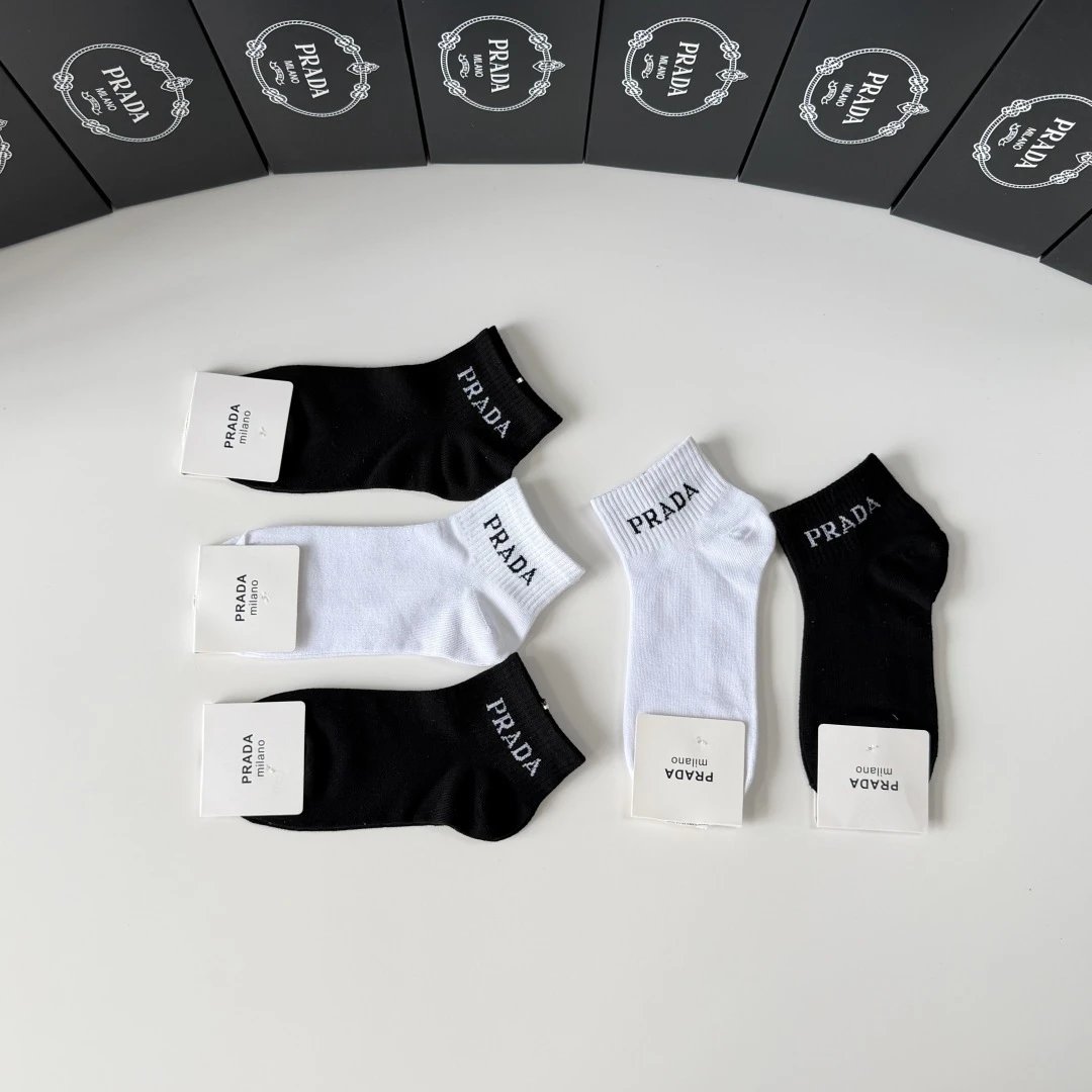 Prada Quarter Socks 5-Pair Box Ver.B — photo 7