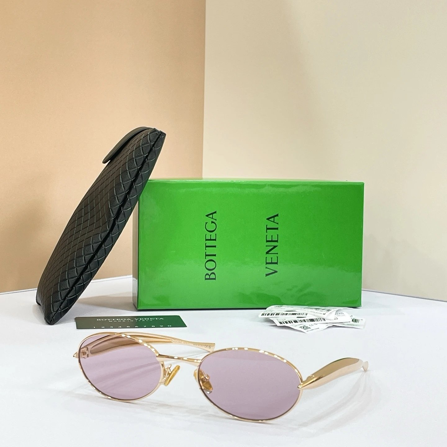Bottega Veneta BV1386S Sunglasses 57-21-135 — QC