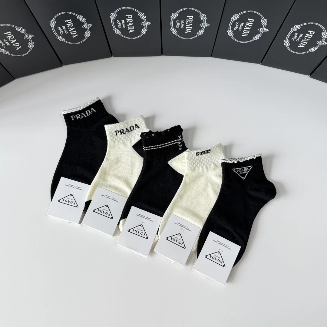 Prada Quarter Socks 5-Pair Box Ver.A — photo 9